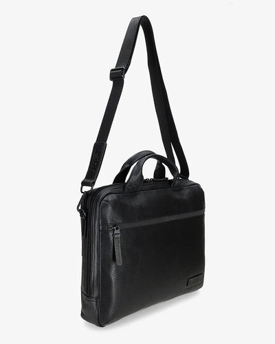 JOST STOCKHOMN 4693 BLACK LEATHER BUSINESS BAG