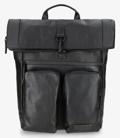 JOST STOCKHOLM 4698 BLACK LEATHER BACKPACK