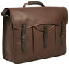 COMBO OFFER UBERBAG GOBI BROWN LEATHER HOLDALL / MESSENGER